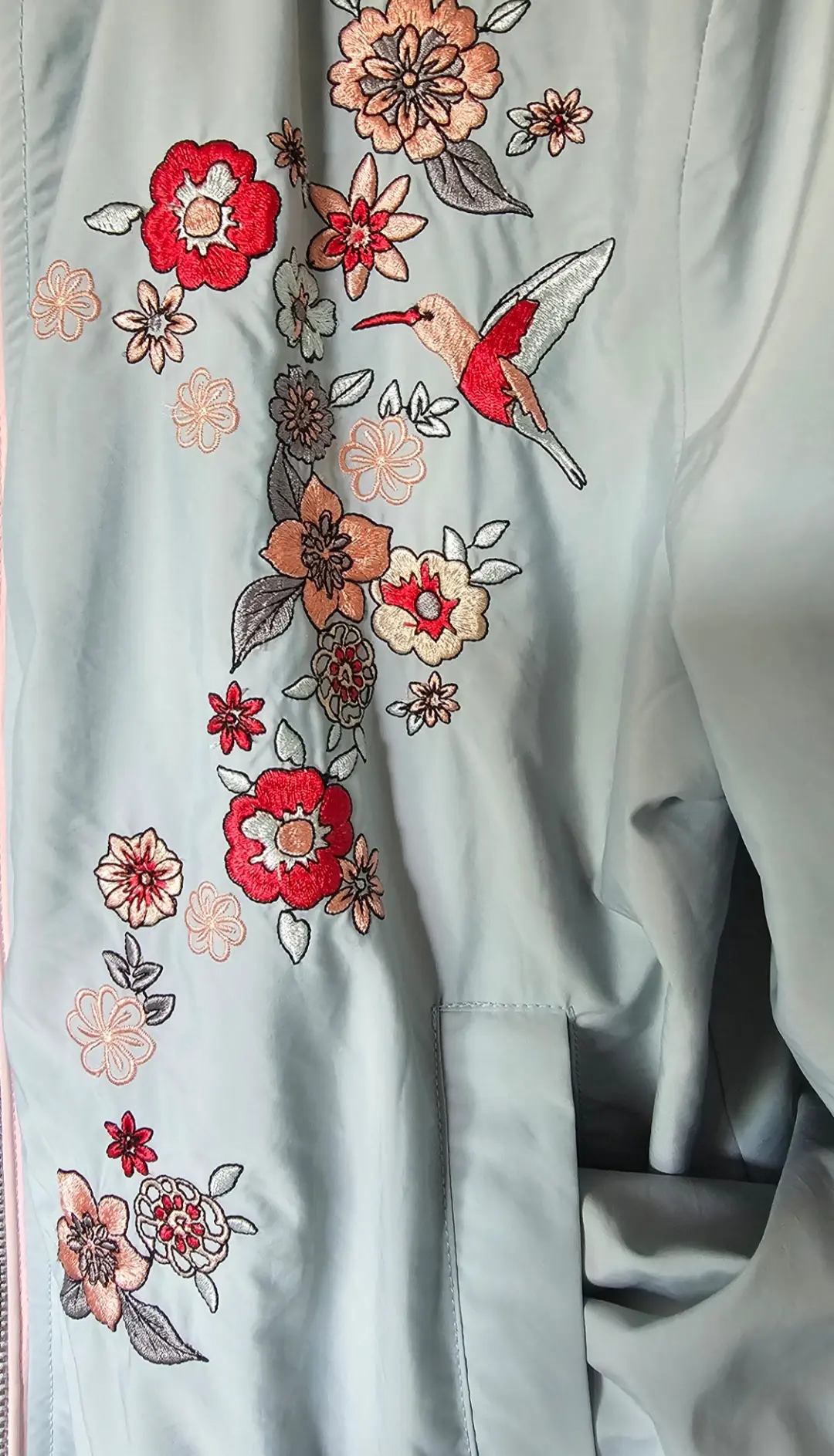 SIENNA, blouson bleu clair doublé | Marché LOOP