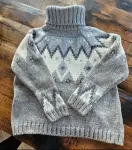 Reken Mar, nordischer Pullover mit Rollkragen