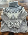 Reken Mar, nordischer Pullover mit Rollkragen