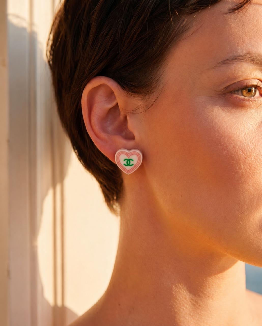 Chanel "Sugar Candy" Heart Earrings | LOOP-Marktplatz